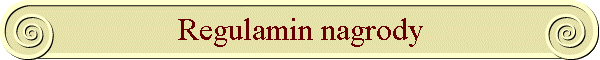 Regulamin nagrody
